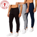 Black & Heather Grey & Navy (Tech) XL Men’s Tech Fleece Jogger Sweatpants (3 Pack) - Ideal for Training or Casual Wear